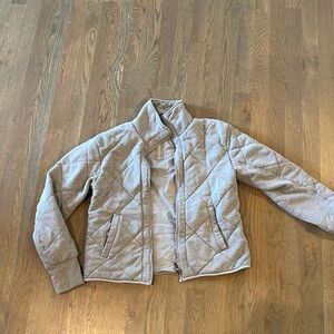 Reversible gray lululemon bomber jacket
